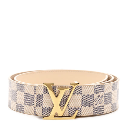 Louis Vuitton Damier Azur 40mm LV Initiales Belt 90 36 1 of 6