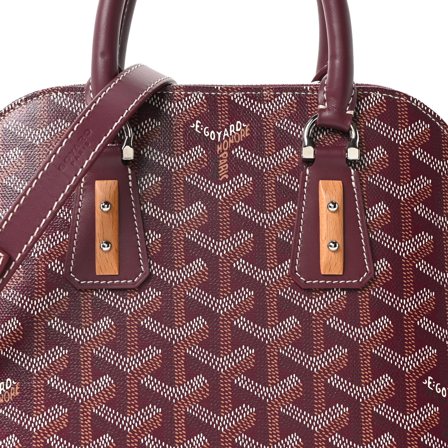 Goyard Goyardine Mini Vendome Burgundy 7 of 9