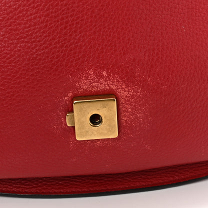 Gucci Cellarius Calfskin Feline GG Marmont Flap Shoulder Bag Vulcanic Red 13 of 13