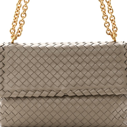 Bottega Veneta Nappa Intrecciato Small Olimpia Shoulder Bag Limestone 7 of 9
