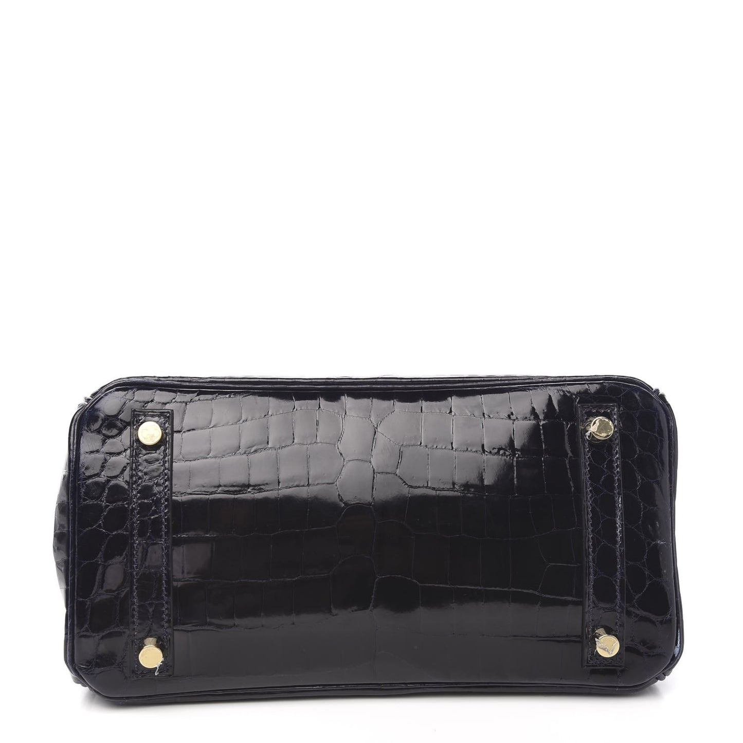 Shiny Niloticus Crocodile Birkin 25 Bleu Marine Bleu Marine