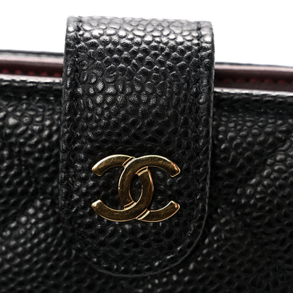 Chanel Caviar Quilted Zipped Pocket Wallet Black 9 of 10