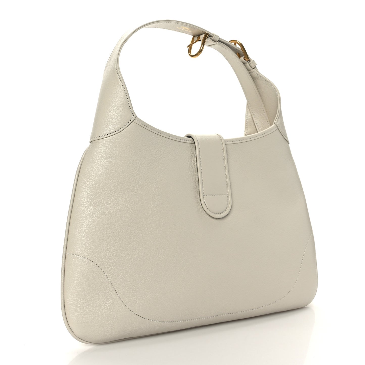 Goatskin Medium Aphrodite Shoulder Bag Mystic White