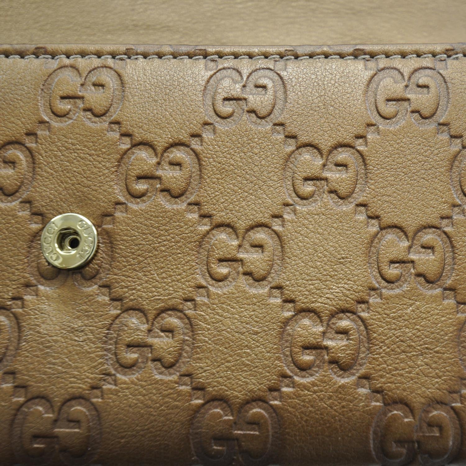 Gucci Guccissima Continental Heart Wallet Bronze 8 of 8