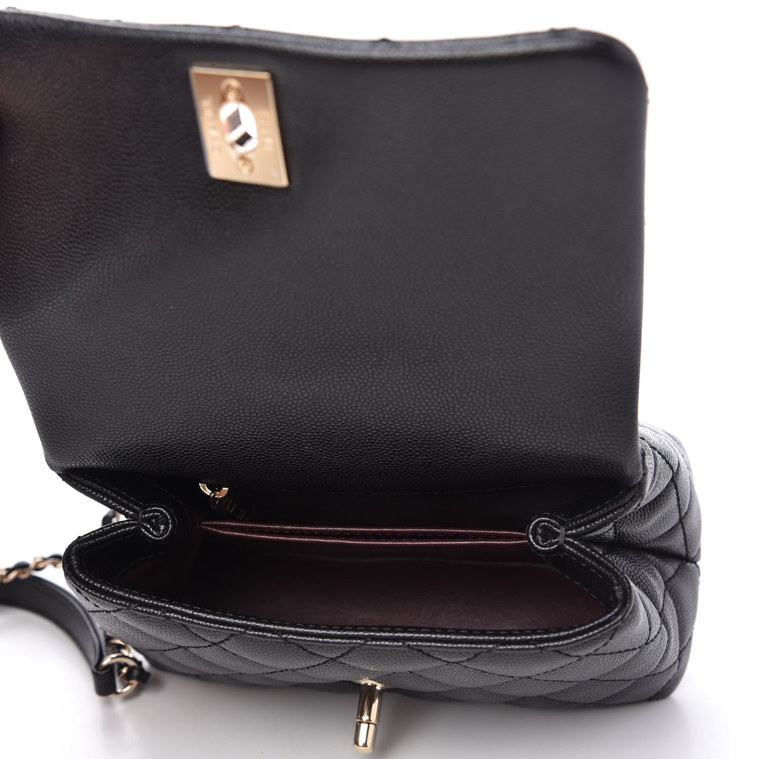 Chanel Caviar Quilted Extra Mini Coco Handle Flap Black 5 of 11