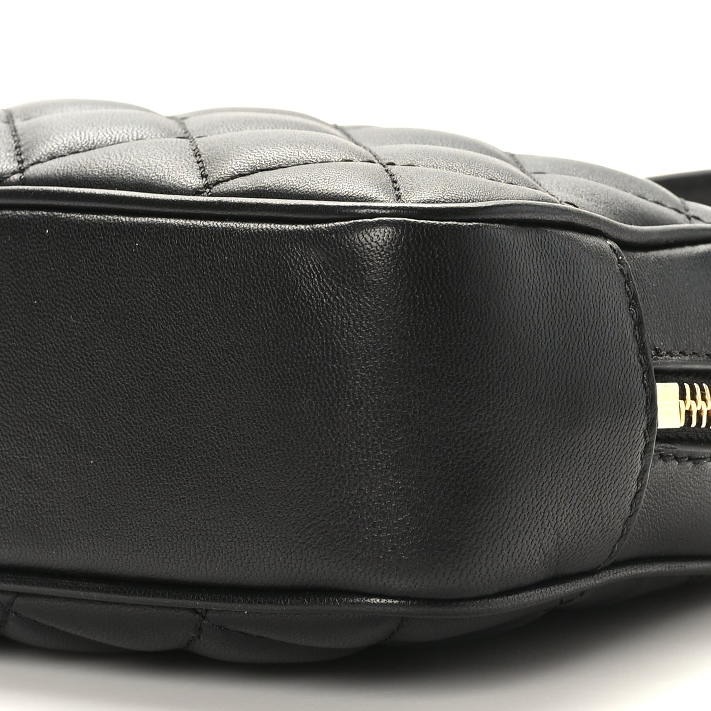 Nappa Quilted La Medusa Camera Bag Black