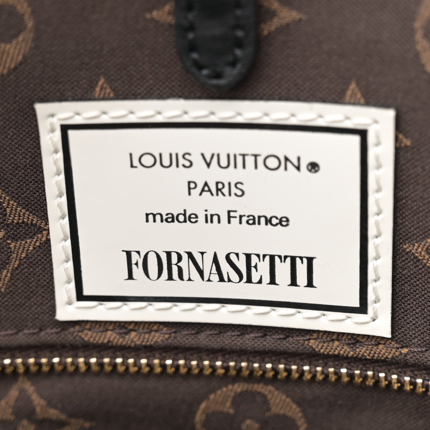 Louis Vuitton X FORNASETTI Calfskin Architettura Onthego MM Black White 6 of 12