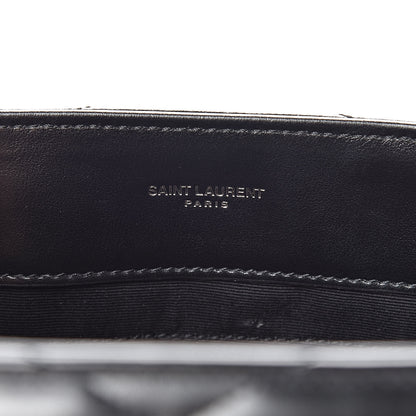 Saint Laurent Calfskin Y Quilted Monogram Medium Loulou Chain Satchel Black 7 of 11