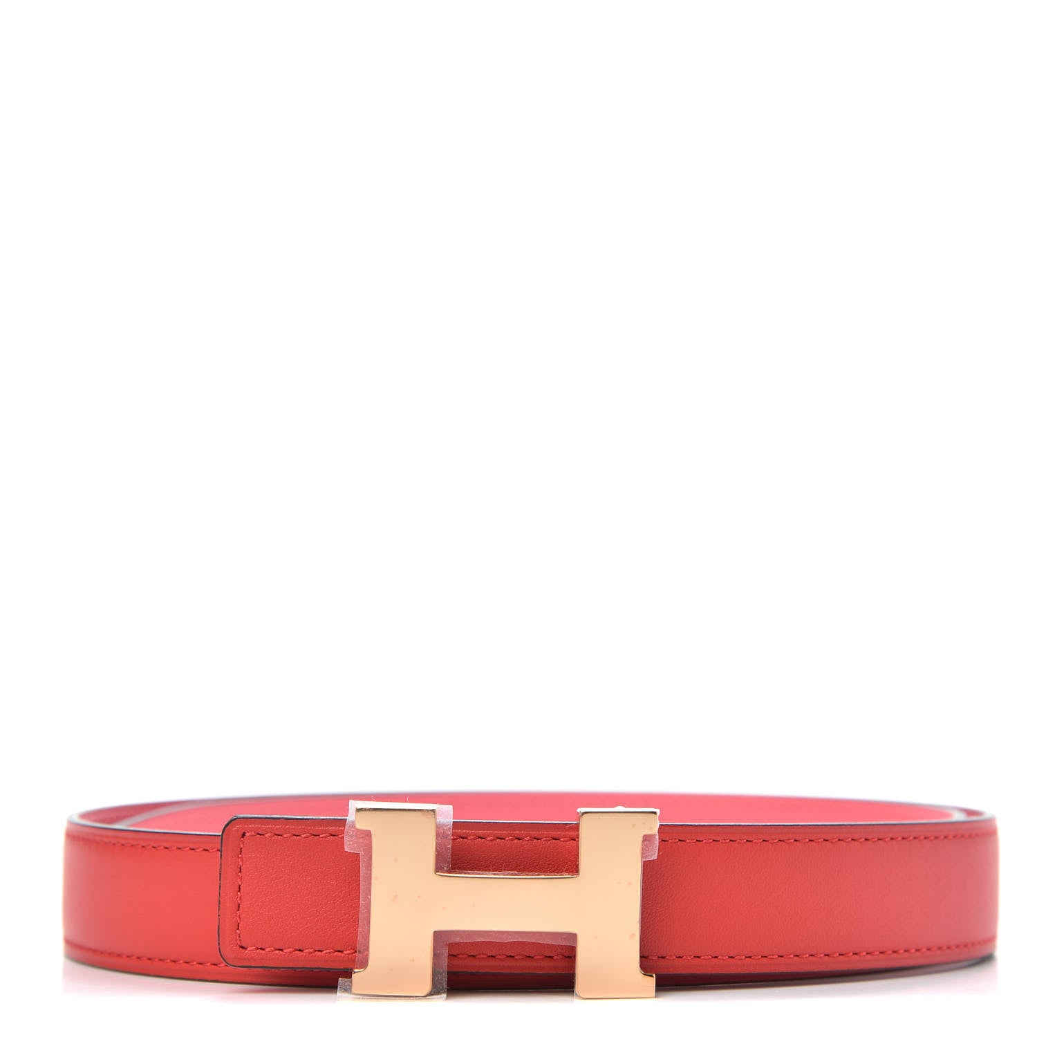 Hermes Swift Epsom 24mm Mini Constance H Belt 75 Rose Azalee Rouge De Coeur 1 of 5