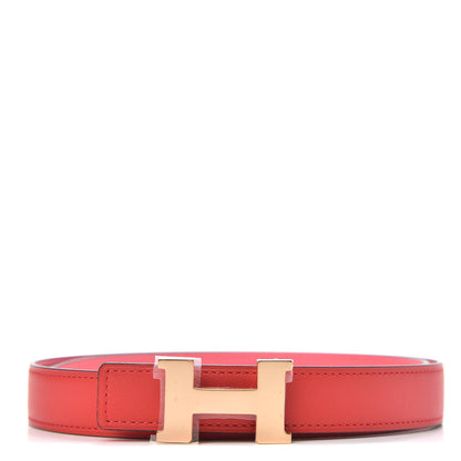 Hermes Swift Epsom 24mm Mini Constance H Belt 75 Rose Azalee Rouge De Coeur 1 of 5