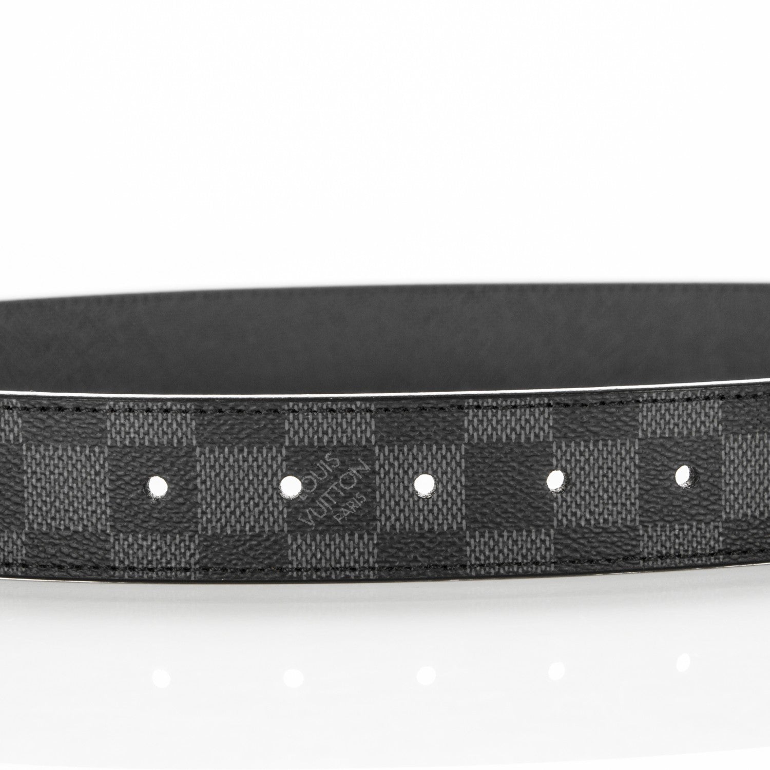 Louis Vuitton Damier Graphite 35mm LV Inventeur Reversible Belt 95 38 4 of 7