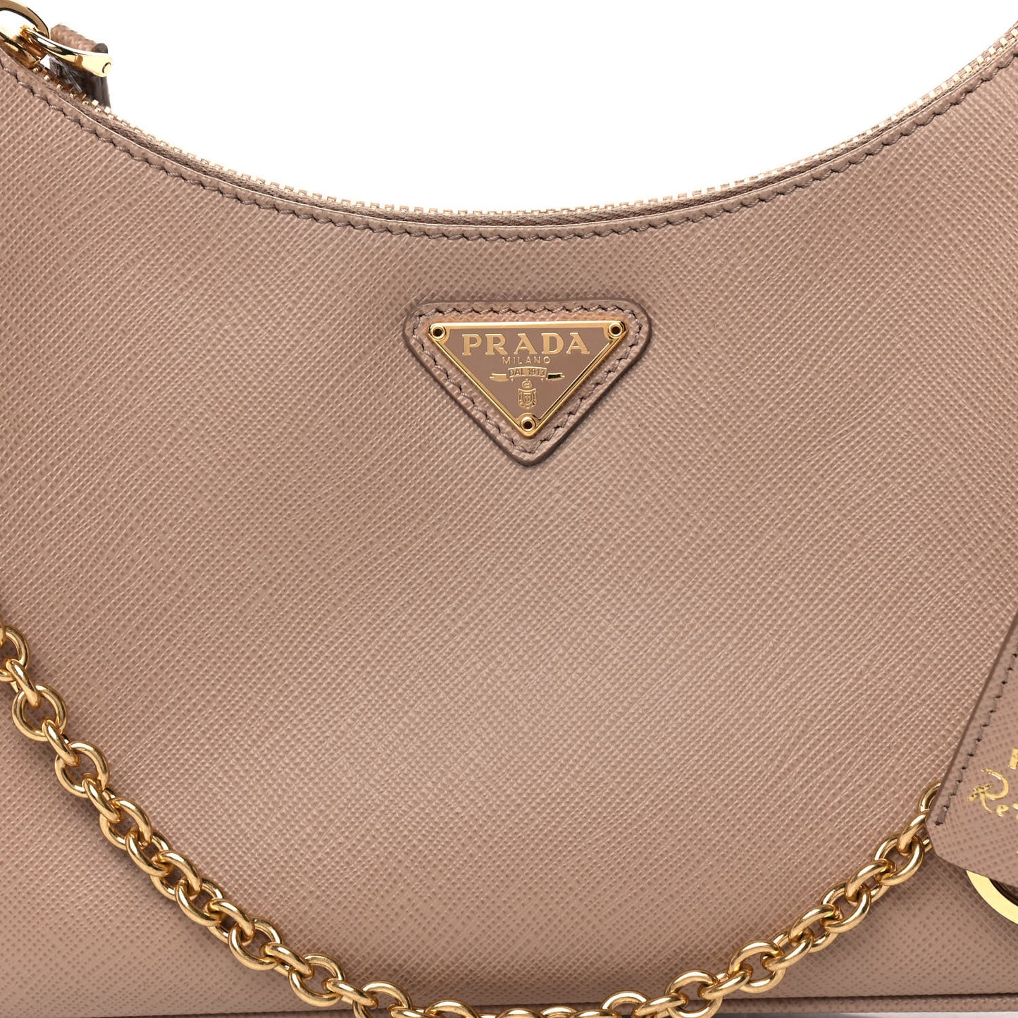 Saffiano Re-Edition 2005 Shoulder Bag Cammeo Beige