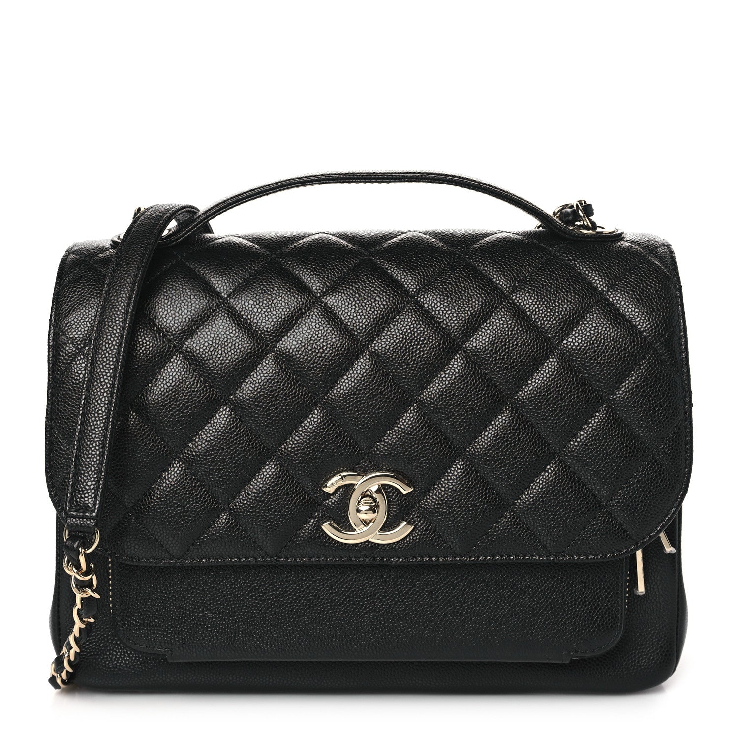Chanel Caviar Quilted Large Business Affinity Flap Black 1 of 11