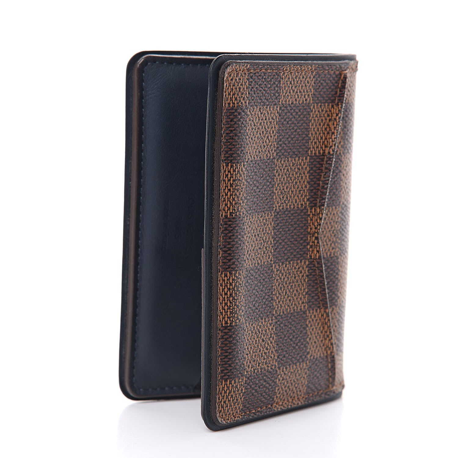 Louis Vuitton Damier Ebene Pocket Organizer NM Blue 3 of 11