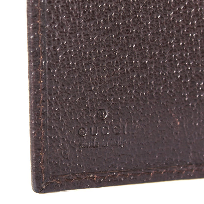 Gucci Monogram Card Case Flap Dark Brown 7 of 8