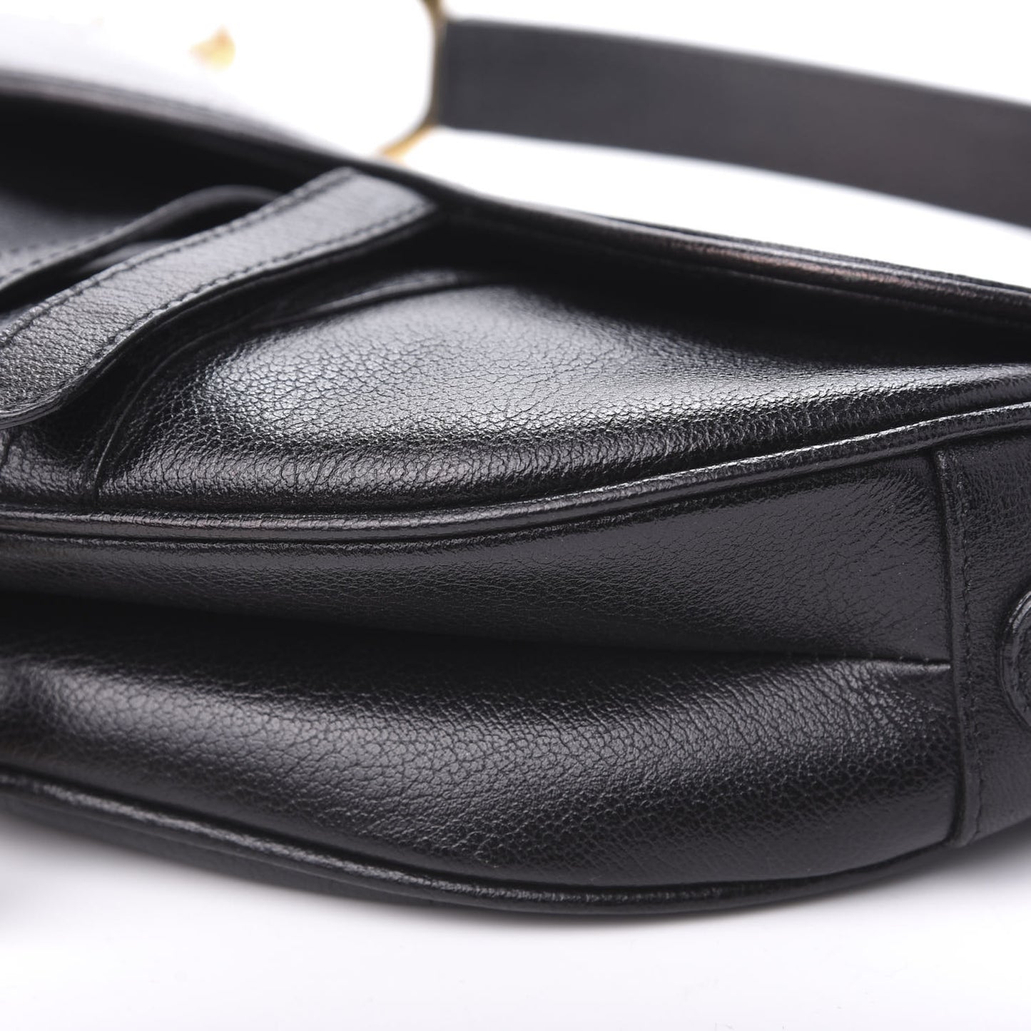 Calfskin Saddle Bag Black