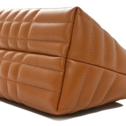 Burberry Lambskin Quilted Small Soft Lola Bag Maple Brown 10 of 10