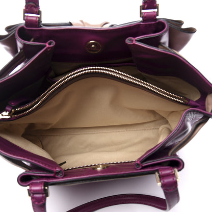 Valentino Garavani Nappa Large Aphrodite Bow Tote Purple Poudre 6 of 11