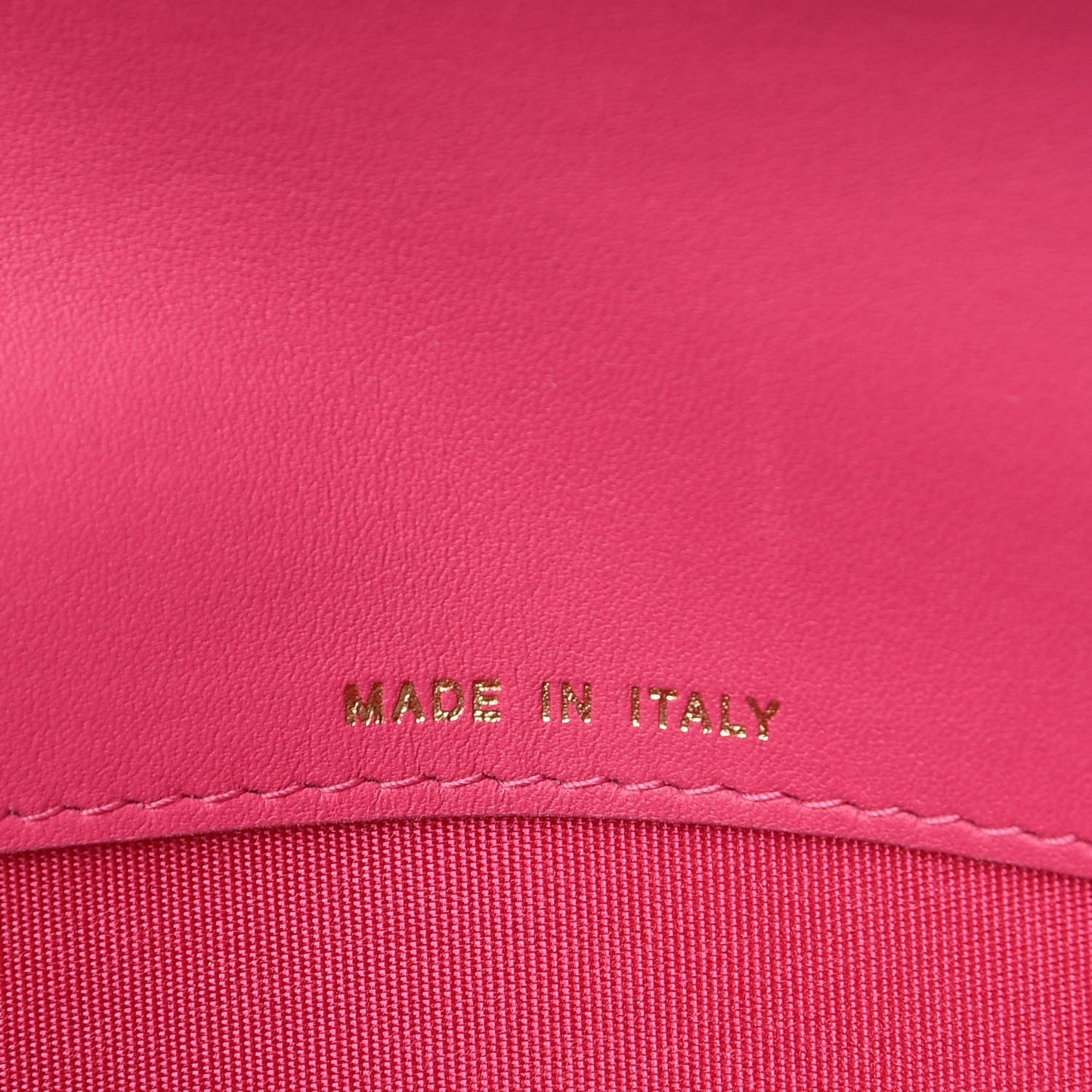 Lambskin Quilted Boy Flap Wallet Fuchsia