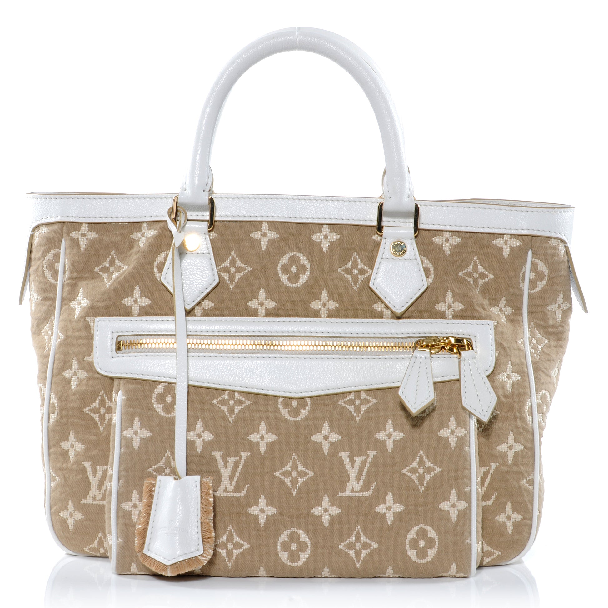 Louis Vuitton Monogram Sabbia Cabas MM White 1 of 9