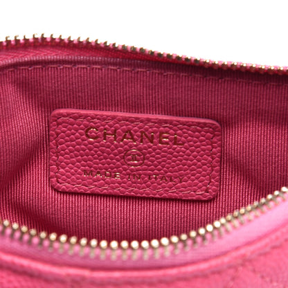 Chanel Caviar Quilted Small Cosmetic Case Pink 6 of 7