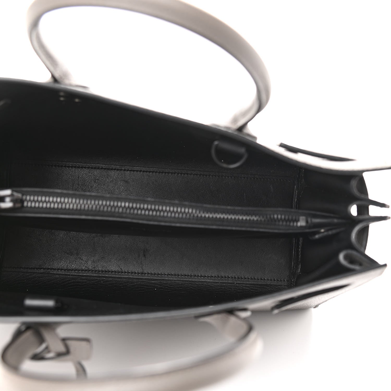 Saint Laurent Grained Calfskin Baby Sac De Jour Fog 4 of 9