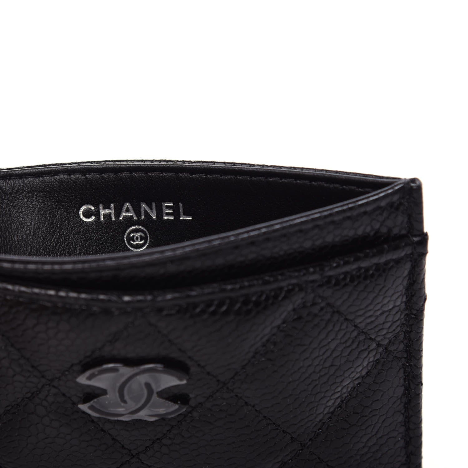 Chanel Caviar Quilted Incognito Card Holder Black 6 of 8