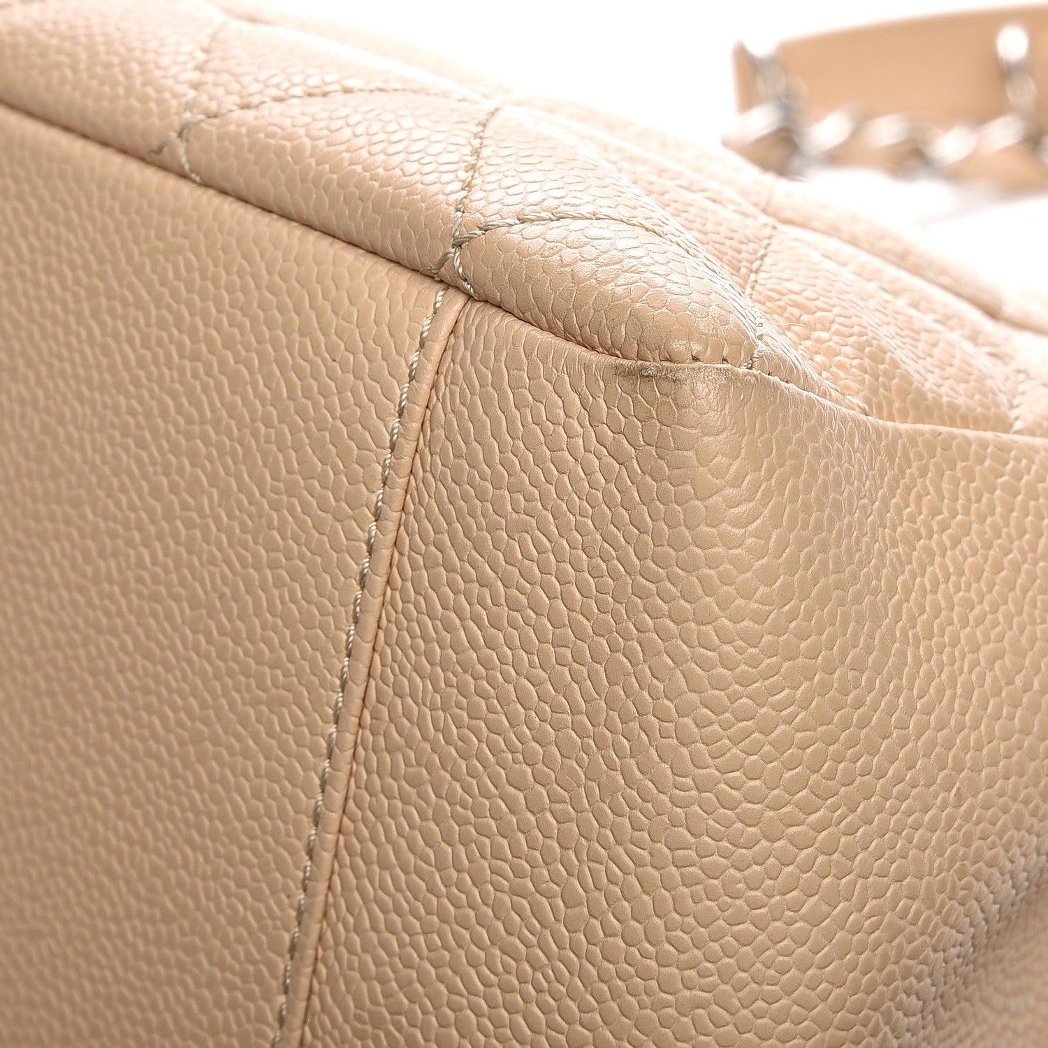 Chanel Caviar Quilted Grand Shopping Tote GST Beige Clair 15 of 15
