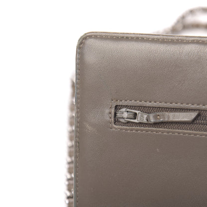 Chanel Patent Quilted Wallet On Chain WOC Brown 11 of 13