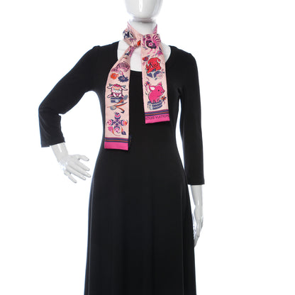 Louis Vuitton Silk Monogram Superstition Bandeau Rose 2 of 4