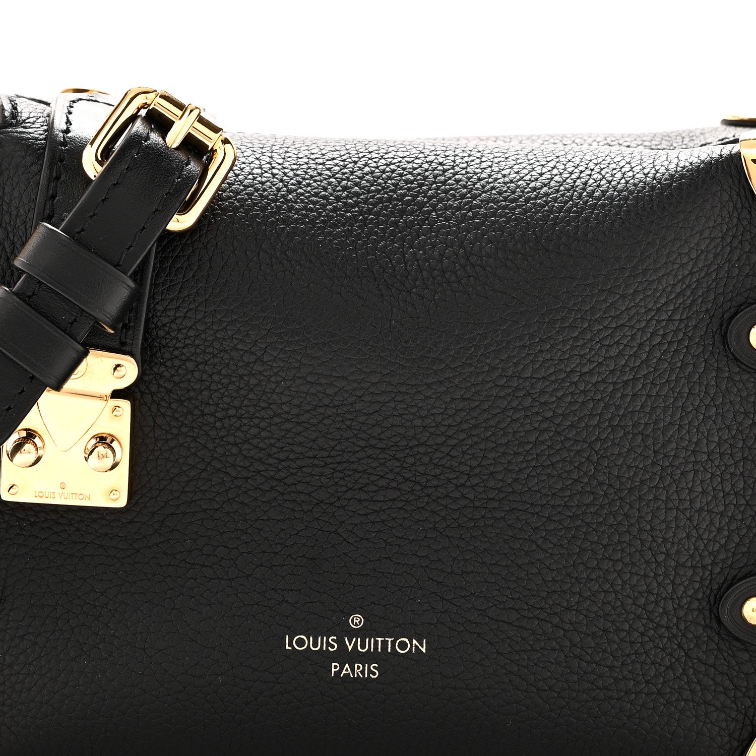 Louis Vuitton Grained Calfskin Side Trunk PM Black 7 of 9
