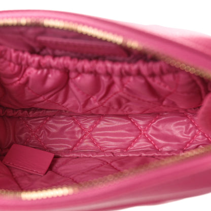 Chanel Caviar Quilted Small Curvy Pouch Cosmetic Case Pink 5 of 9