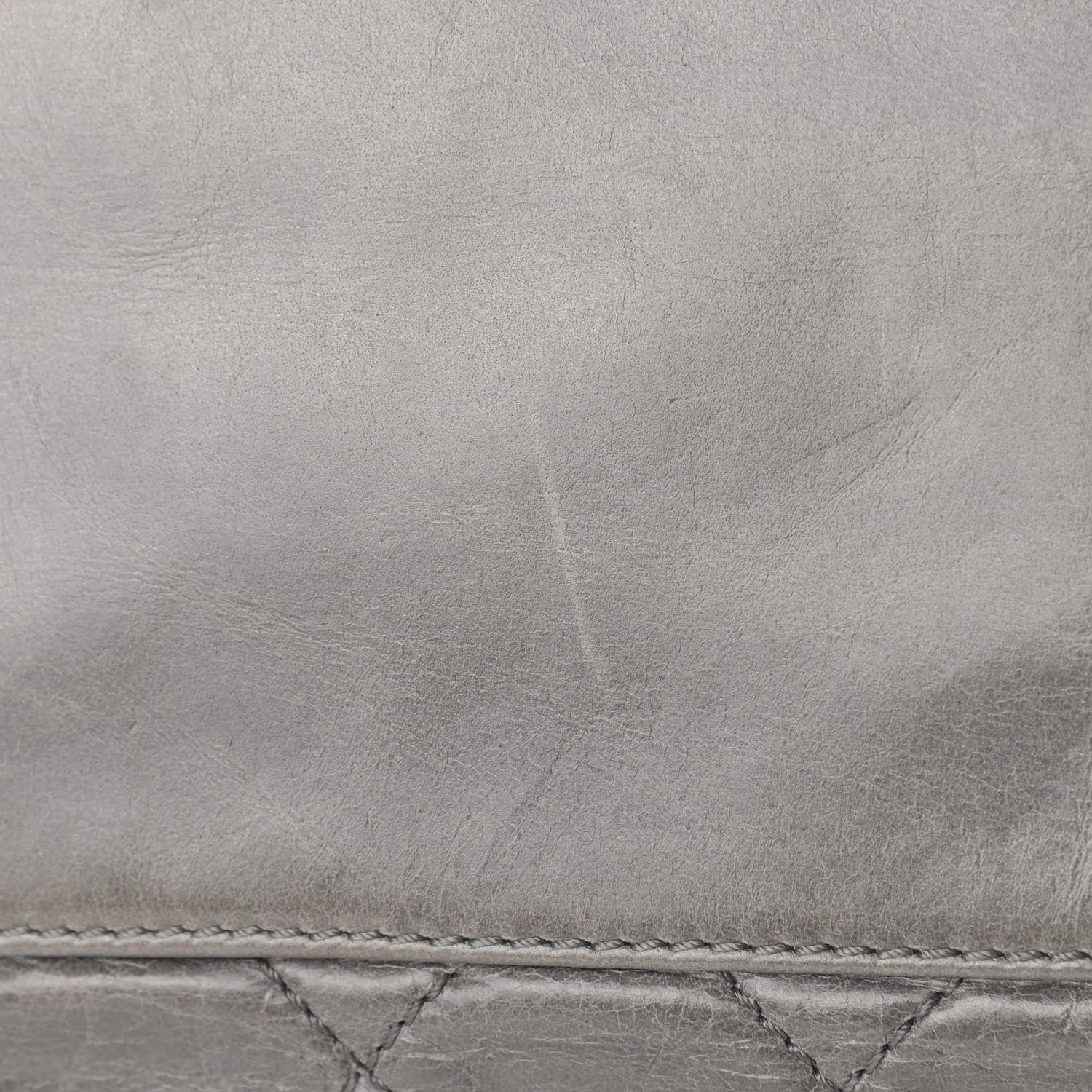 Chanel Glazed Calfskin Stingray Large Bindi CC Tote Grey 15 of 16