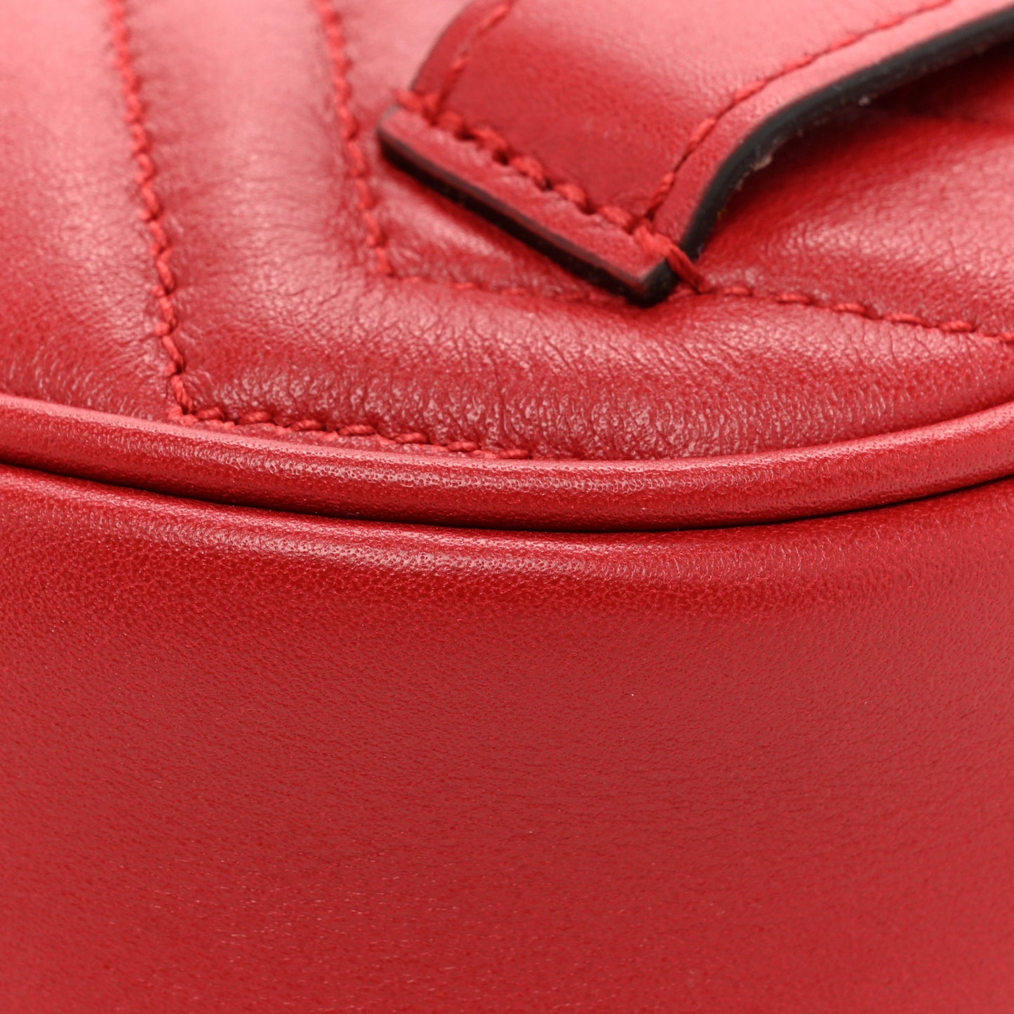 Calfskin Matelasse GG Marmont Belt Bag 85 34 Hibiscus Red