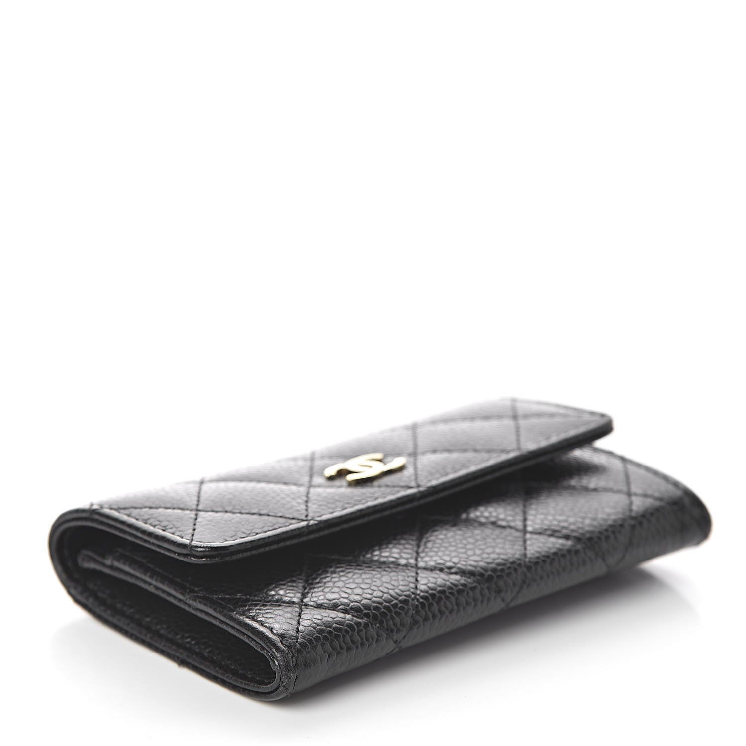 Chanel Caviar Quilted Flap Card Holder Black 4 of 9