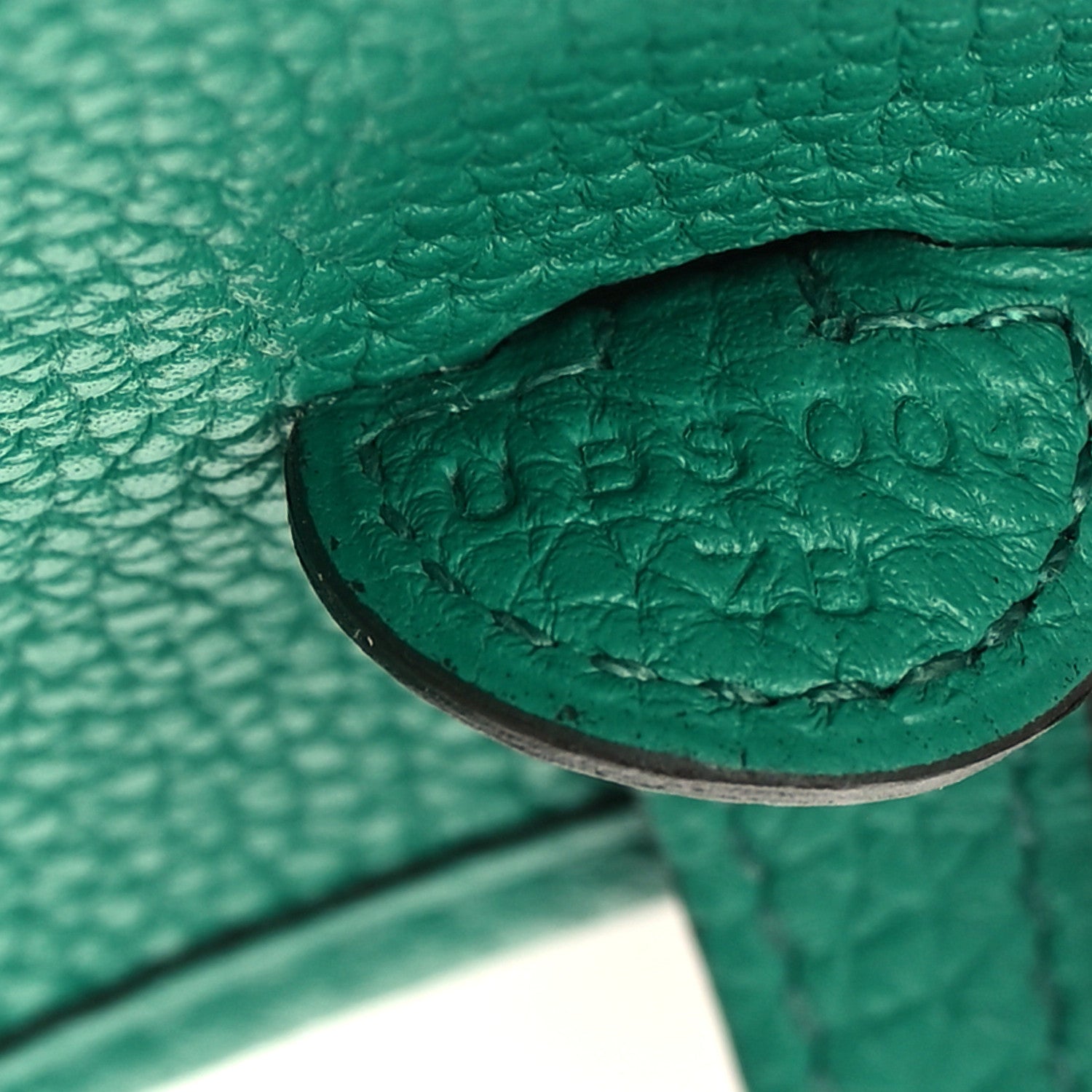 Hermes Taurillon Clemence Evelyne TPM Vert Jade 6 of 9