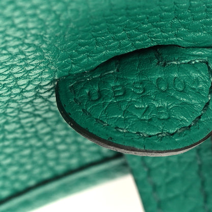 Hermes Taurillon Clemence Evelyne TPM Vert Jade 6 of 9