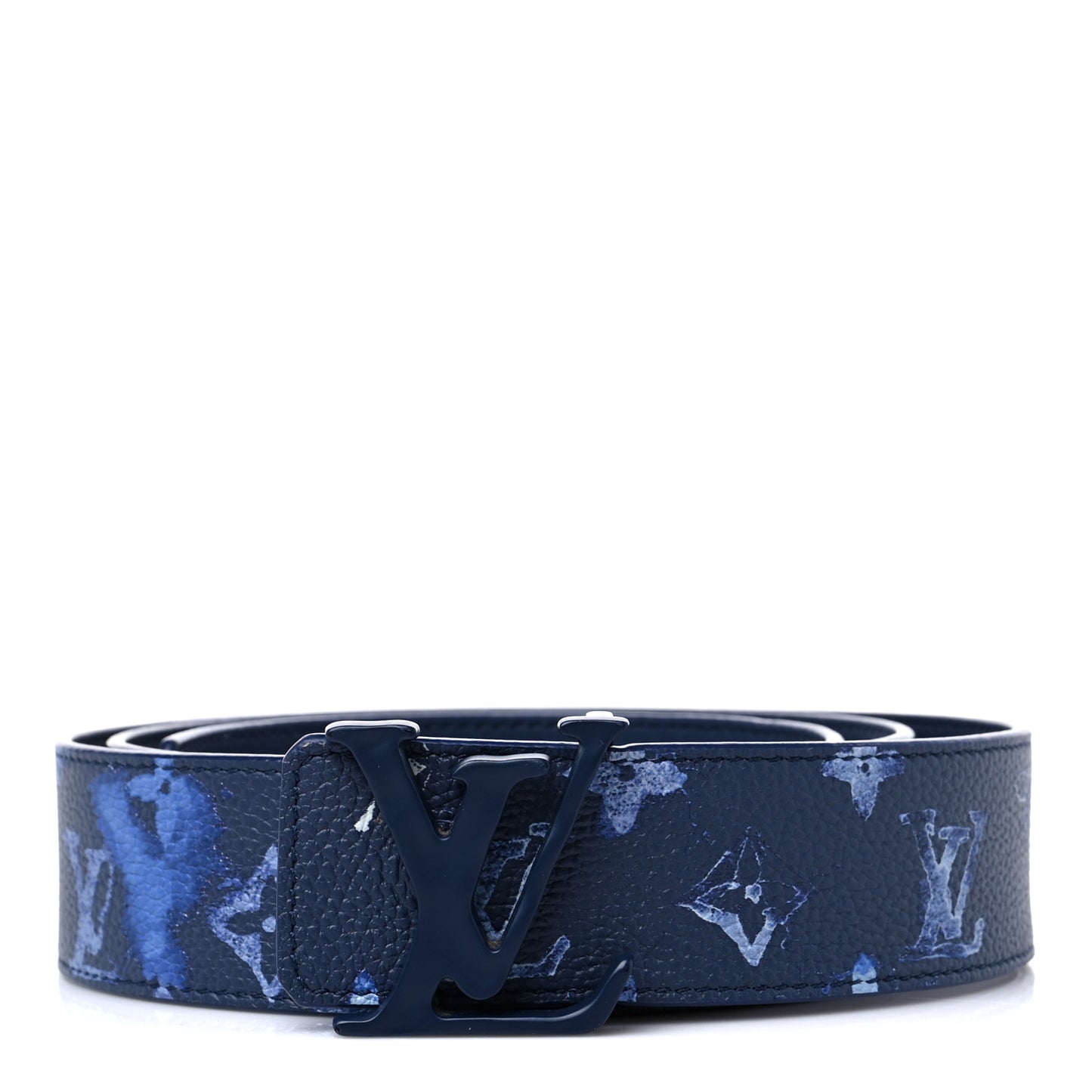 Monogram Watercolor 40mm Reversible LV Initiales Belt 100 40 Blue