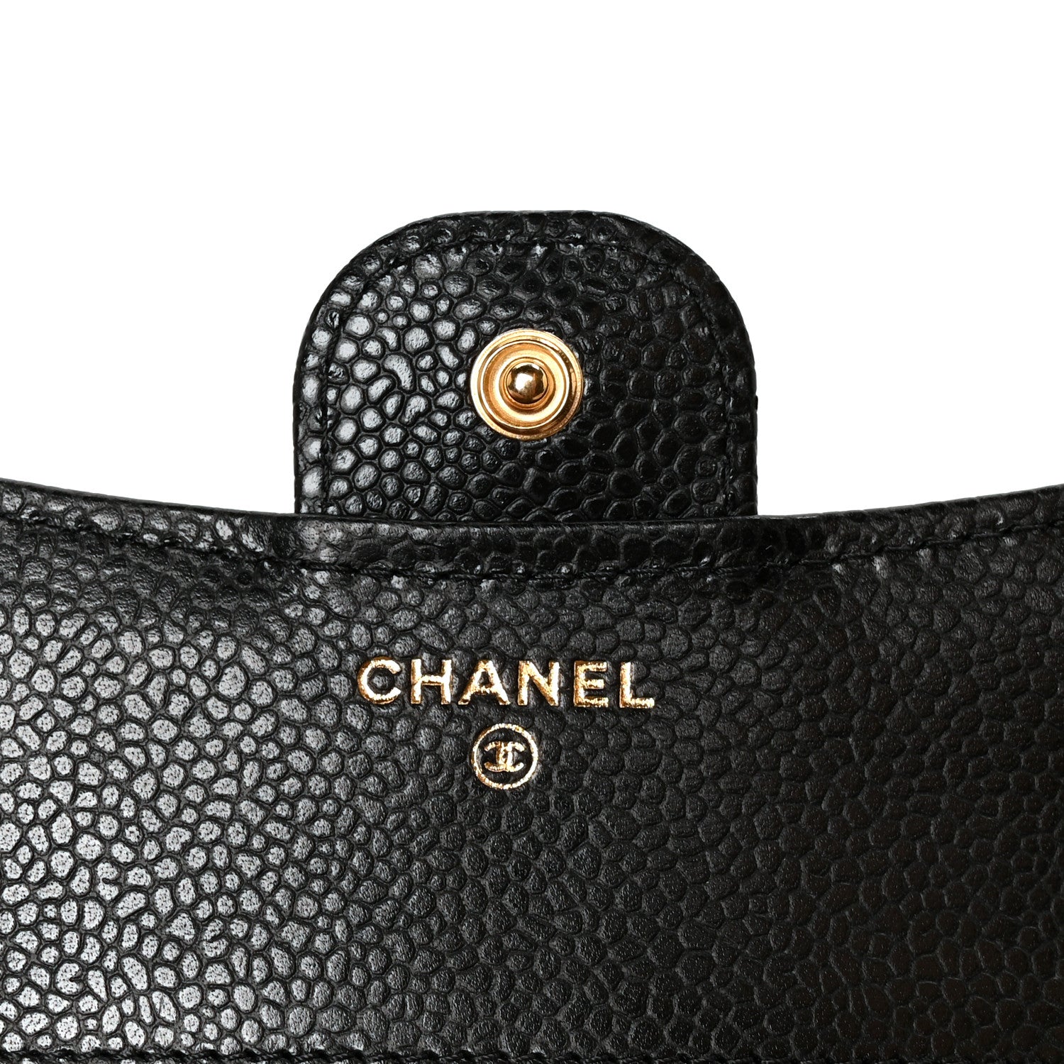 Chanel Caviar Quilted Compact Flap Wallet Black 6 of 10