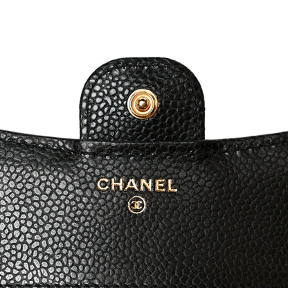 Chanel Caviar Quilted Compact Flap Wallet Black 6 of 10