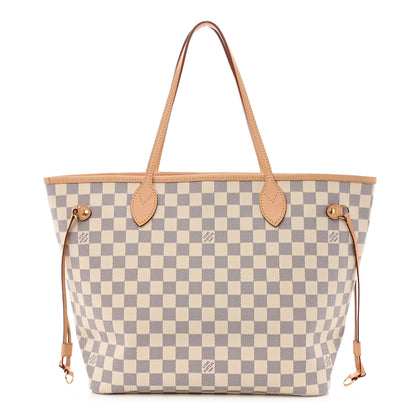 Louis Vuitton Damier Azur Neo Neverfull MM Rose Ballerine 3 of 14