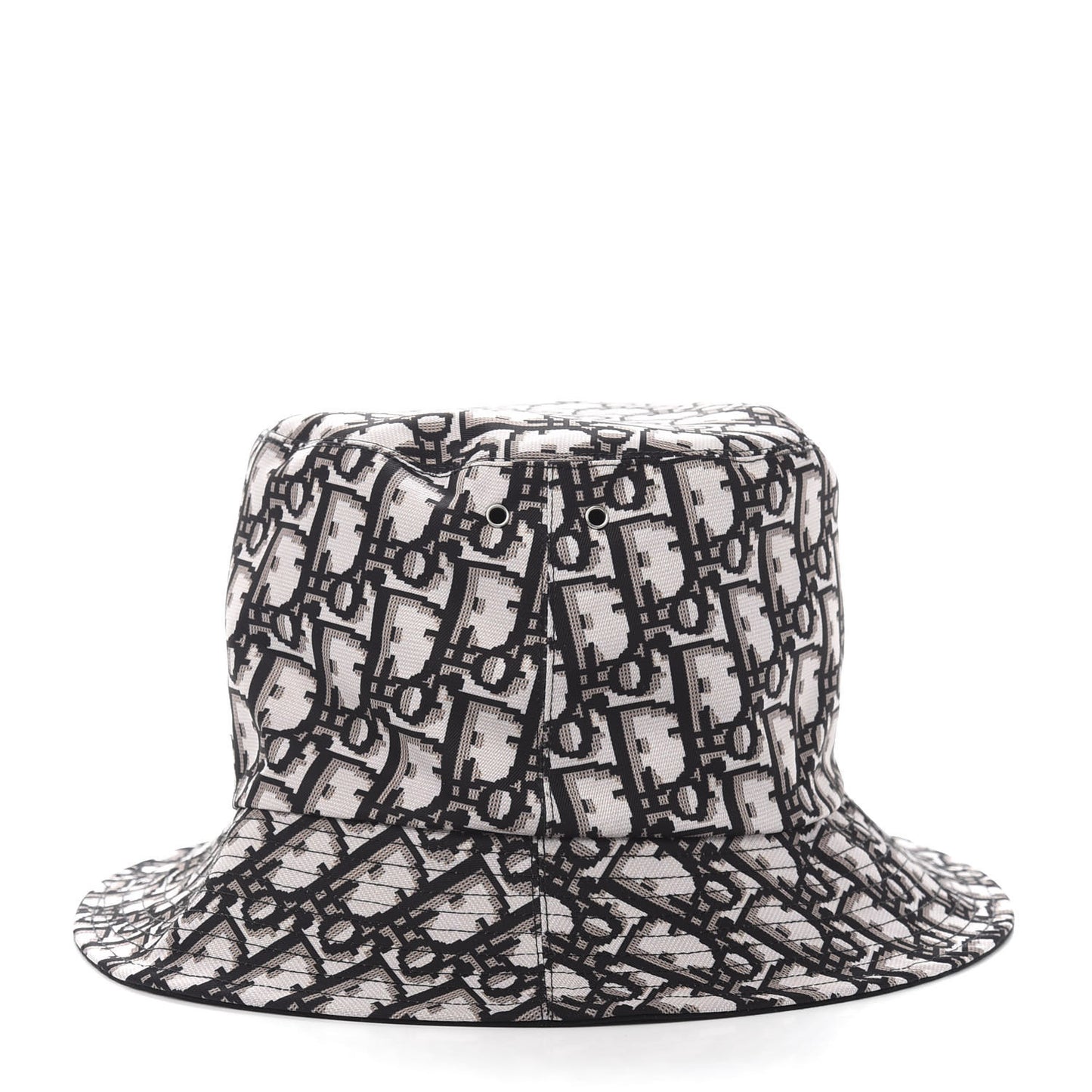 Polyester Cotton Oblique Teddy-D Brim Bucket Hat 58 Black