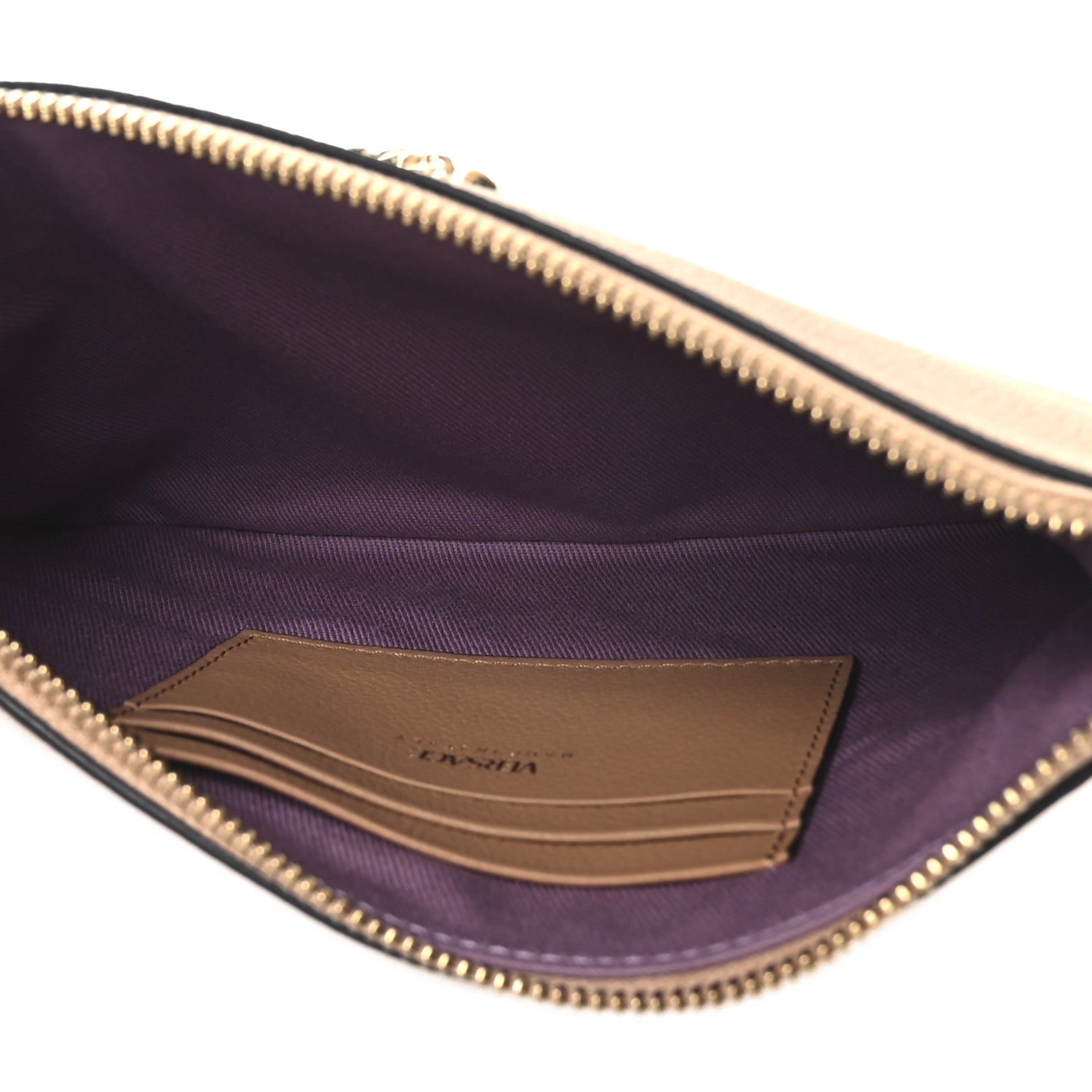 Grained Calfskin La Medusa Pouch Caramel