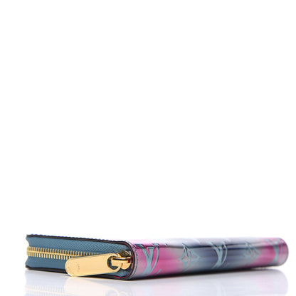 Louis Vuitton Metallic Vernis Degrade Zippy Wallet Blue Pink 4 of 8