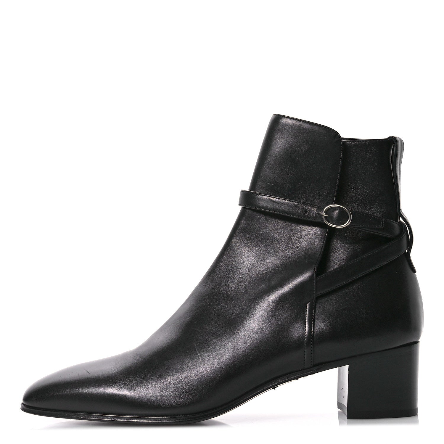 Saint Laurent Calfskin Mens Terry 45 Boots 43 Black 1 of 10