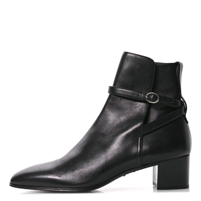 Saint Laurent Calfskin Mens Terry 45 Boots 43 Black 1 of 10
