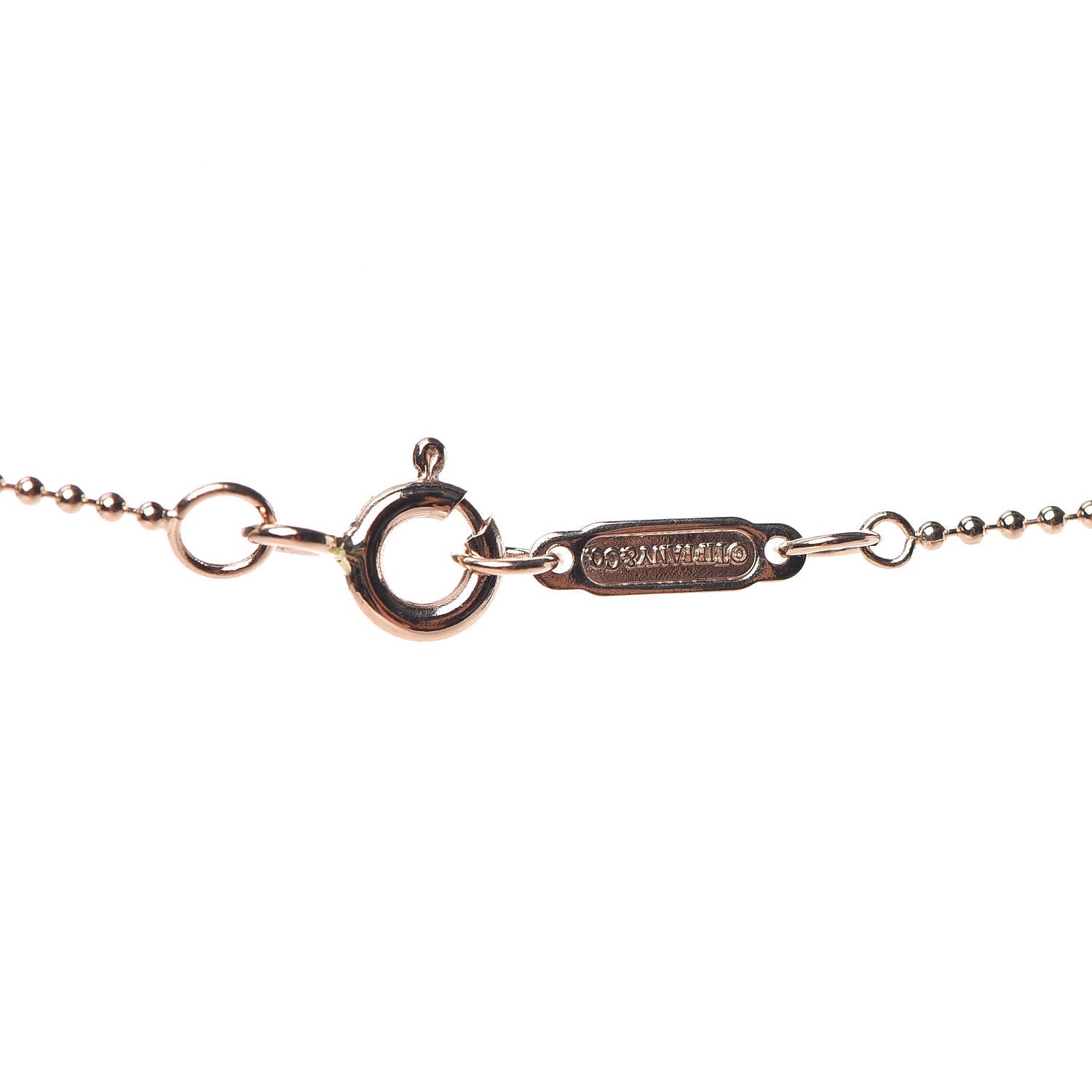Tiffany 18K Rose Gold Heart Lock Key Pendant Necklace 6 of 7