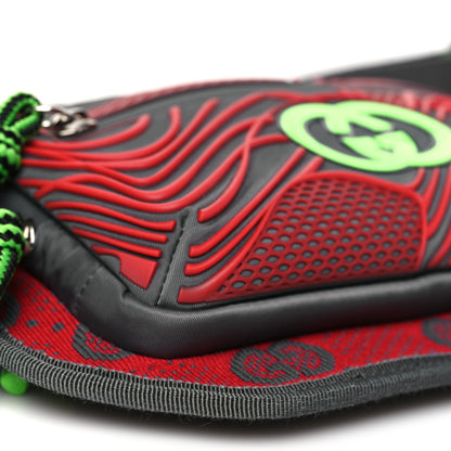 Gucci Jersey GG Monogram All Over Sporty Belt Bag Red Multicolor 9 of 10