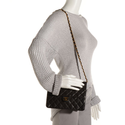 Chanel Lambskin Quilted Small Single Flap Black 2 of 6