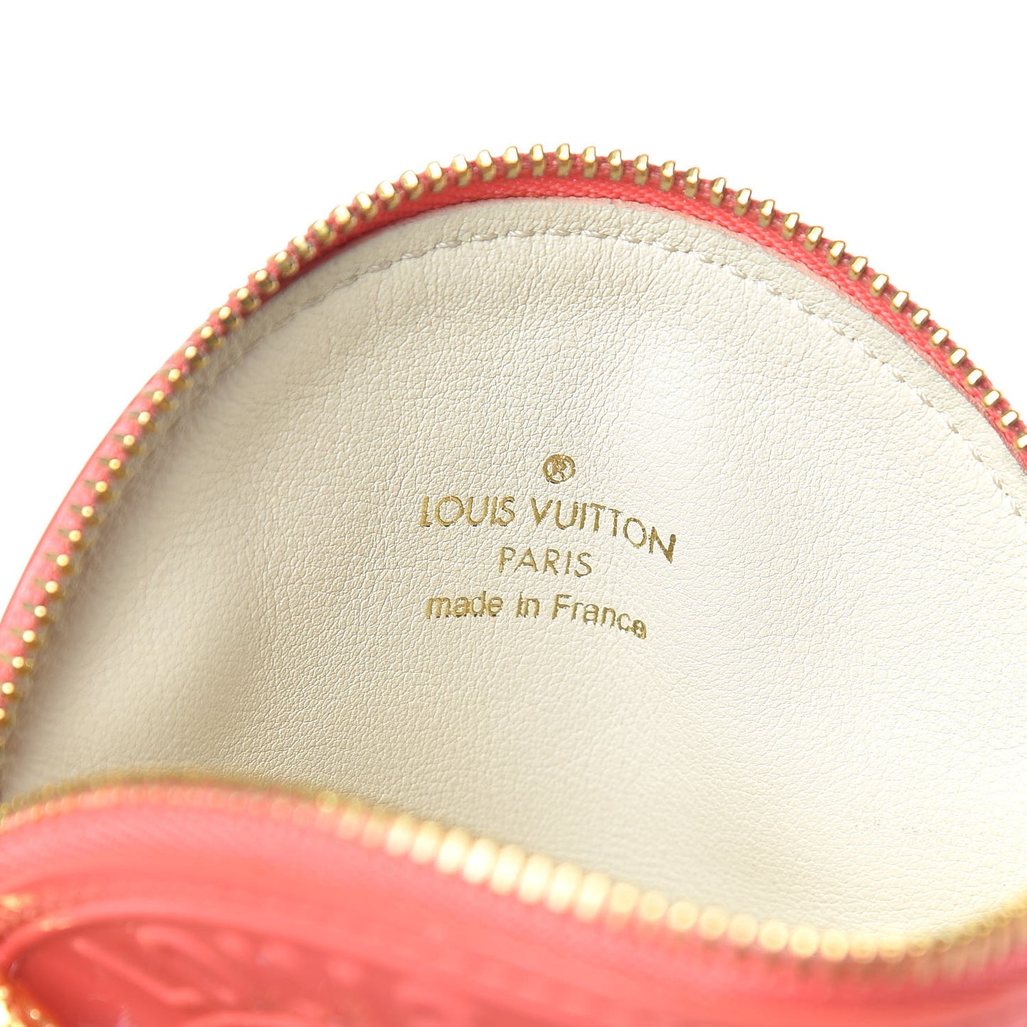 Vernis Trunks and Bags Porte-Monnaie Round Coin Purse Coral